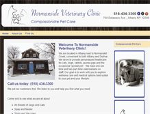 Tablet Screenshot of normansideveterinaryclinic.com